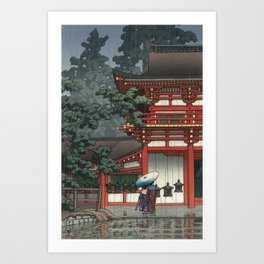 Hasui Kawase Kasuga Shrine, Nara Art Print