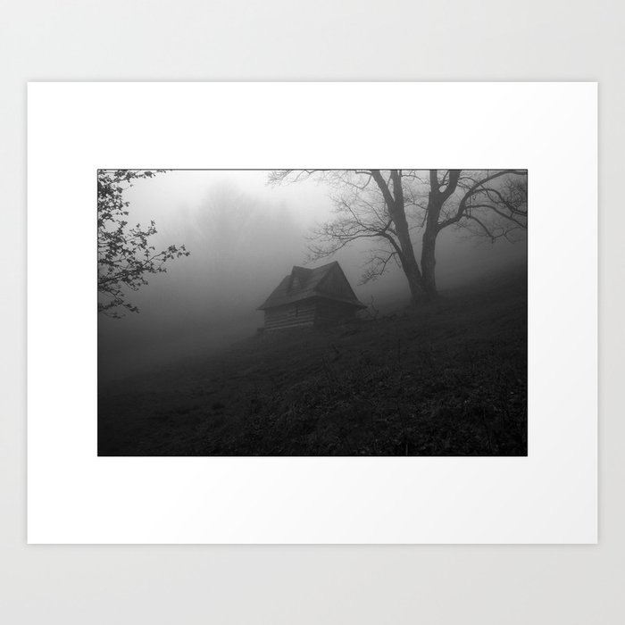 The old house on the hill. Art Print
