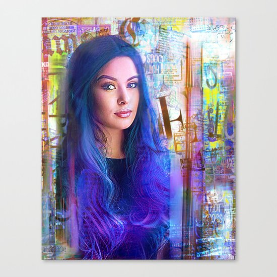 Blue of you Canvas Print
