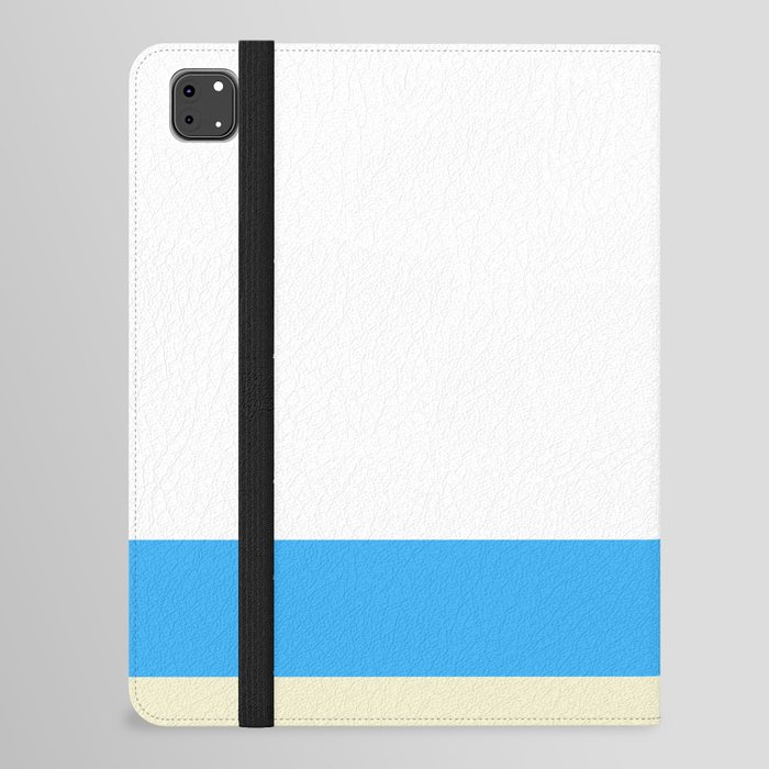 Simple Freedom - Beachy Blue Modern Sailboat Art iPad Folio Case