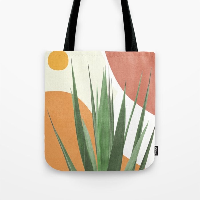 Abstract Agave Plant Tote Bag