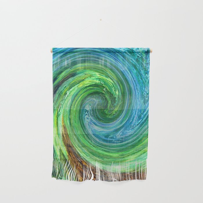 Sea Color Twirl Wall Hanging