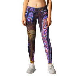 Sainte-Chapelle Cathedral Leggings | Paris, Medieval, Cathedral, Color, Historical, Travel, Photo, Architecture, Stainedglass, Gothic 