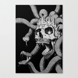 Medusa Skull Canvas Print
