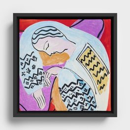 Henri Matisse - The Dream Paris Exhibition - Aix-en-Provence, France Advertisement Poster Framed Canvas