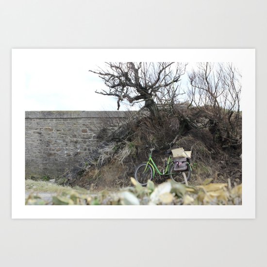 The lost bicycle Art Print