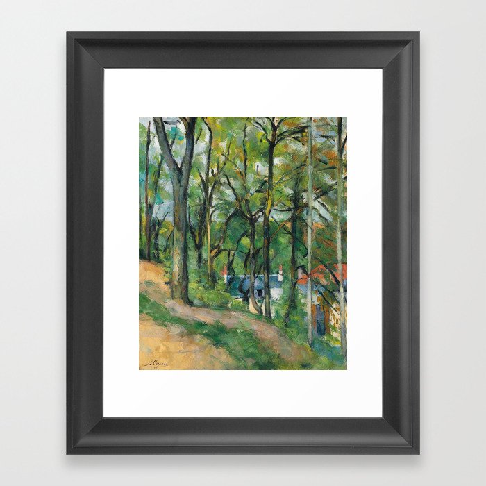 Paul Cézanne - Coast Saint-Denis, at Pontoise - La côte Saint-Denis à Pontoise Framed Art Print