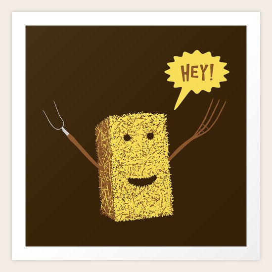 Hey Art Print