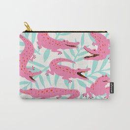 Alligator Collection – Pink & Turquoise Palette Carry-All Pouch