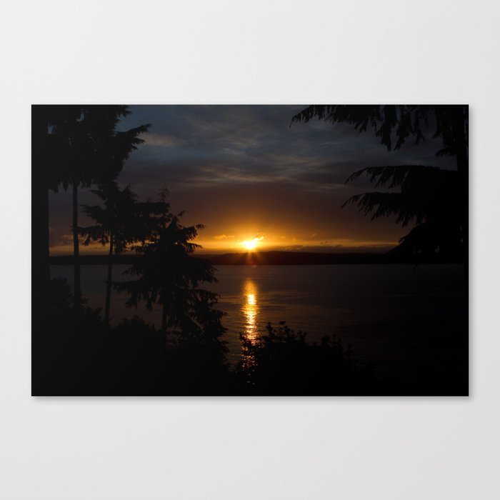 Puget Sound Sunset Canvas Print