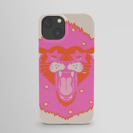 Neon Lion iPhone Case