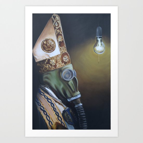 FALL OUT POPE Art Print