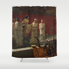 The Oracle by Camillo Miola 1840 - 1919 Shower Curtain
