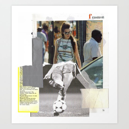 Football Fashion #17 Art Print