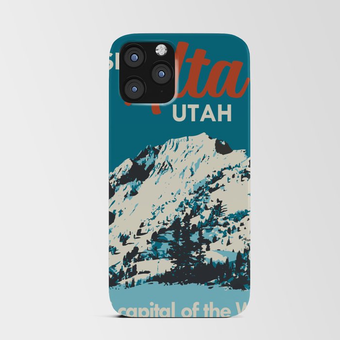 Ski Alta Utah Vintage Ski Poster iPhone Card Case
