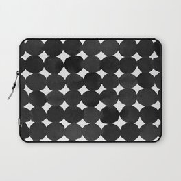 Dots pattern - black Laptop Sleeve