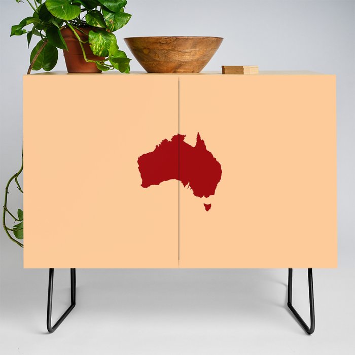 Shape of Australia 2 Credenza