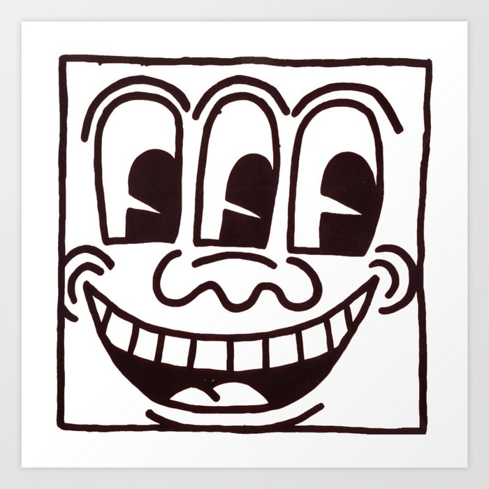 Face Smile Art Print