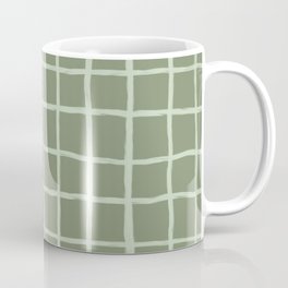 Sage Green Grid Checker Mug