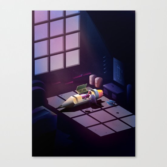 Scotty's small Pencil Repair Shop Canvas Print