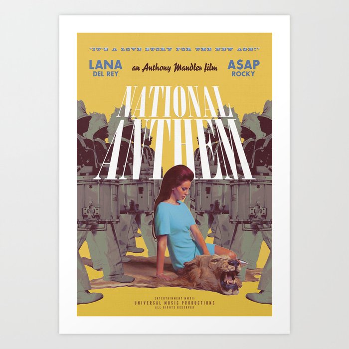 National Anthem music video poster Kunstdrucke National Anthem music video poster Kunstdrucke