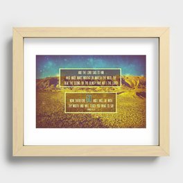 GO. (EXODUS 4:11-12) Recessed Framed Print