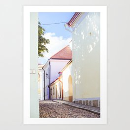 Tallinn Estonia - Medieval Old Town - Pastel Travel Photography Art Print