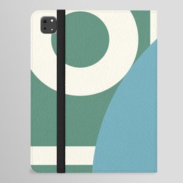 Abstract geometric arch colorblock 5 iPad Folio Case