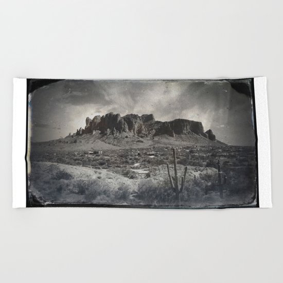 Superstition Mountain - Arizona Desert Beach Towel