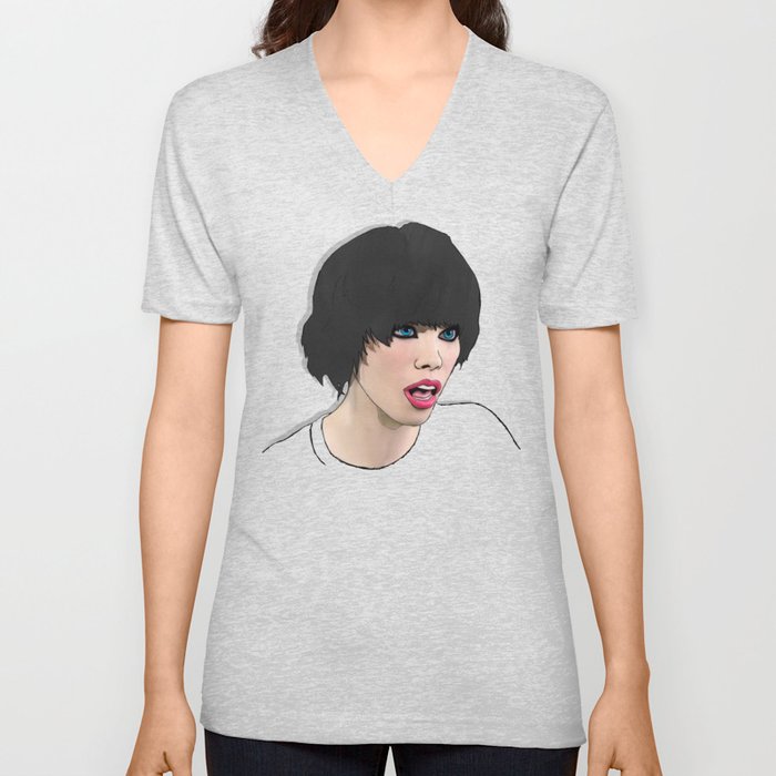 Alice Glass heads in motion WS V Neck T Shirt