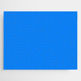 AZURE BRIGHT BLUE SOLID COLOR Jigsaw Puzzle