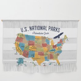 National Parks Adventure Guide Wall Hanging