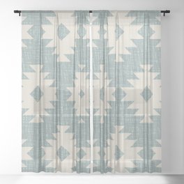 Southwestern Pattern 556 Sheer Curtain