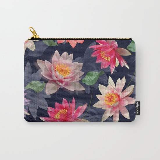 Lotus Flower Pattern #2 Carry-All Pouch