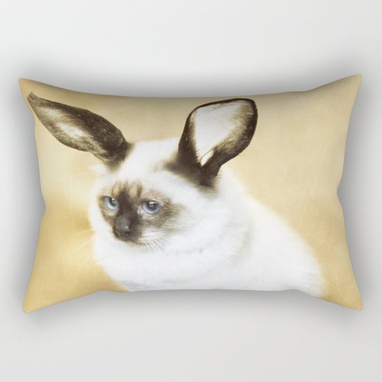 Cat Rabbit Rectangular Pillow