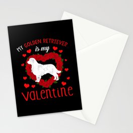 Dog Animal Hearts Dog Retriever My Valentines Day Stationery Card