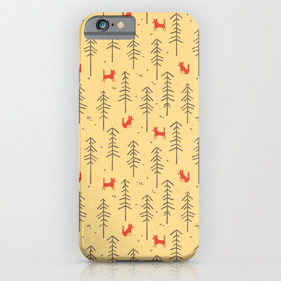 Fox hiding in the forest iPhone & iPod Case