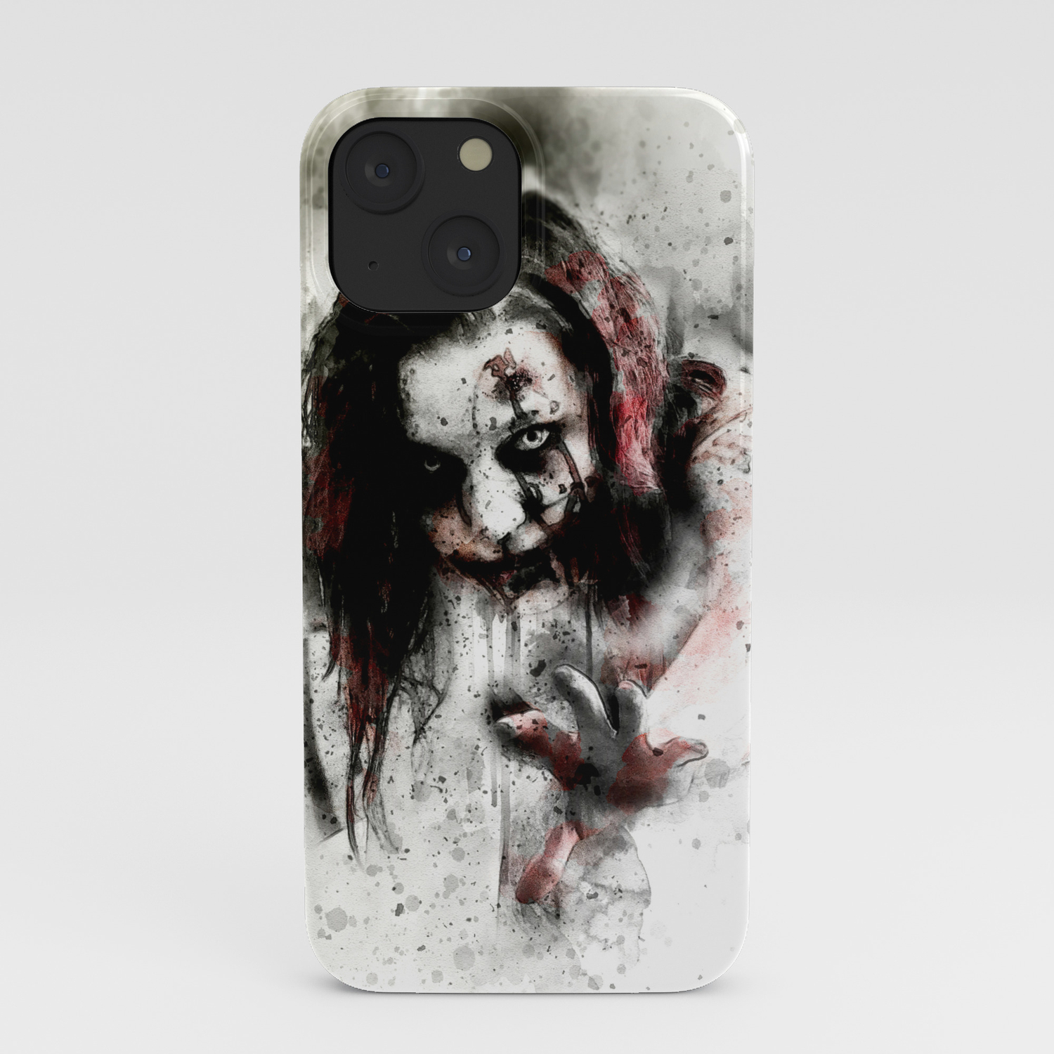 Watercolor Zombie Horror Zombie Cool Women Zombie Painting Iphone Case By Vivid Paintbrush Society6