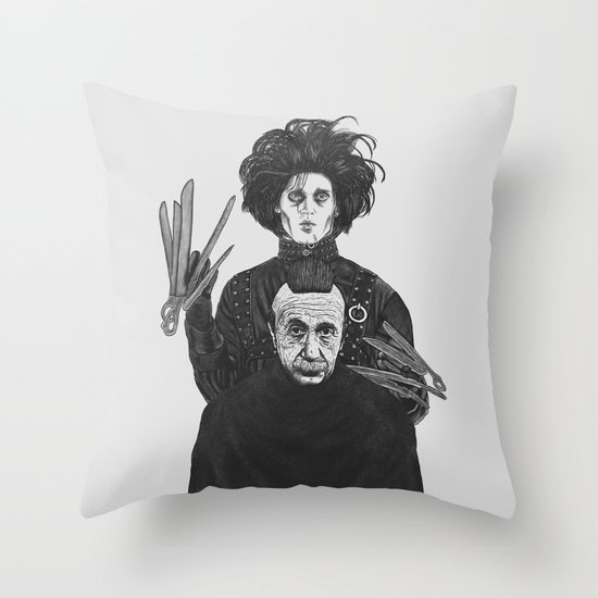 Bored With My Old Hairstyle Throw Pillow