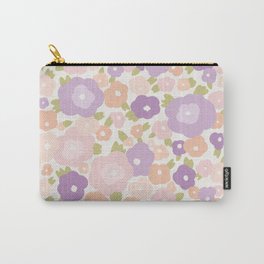 Flower Market Florence Abstract Lavender Flowers Carry-All Pouch