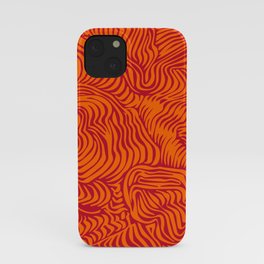 orange red flow iPhone Case