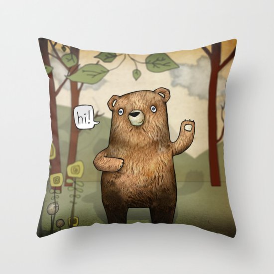 The Little Bear Throw Pillow