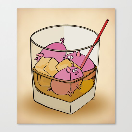Pickle Pigs Too Canvas Print