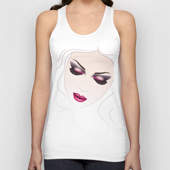 Sad girl Unisex Tank Top