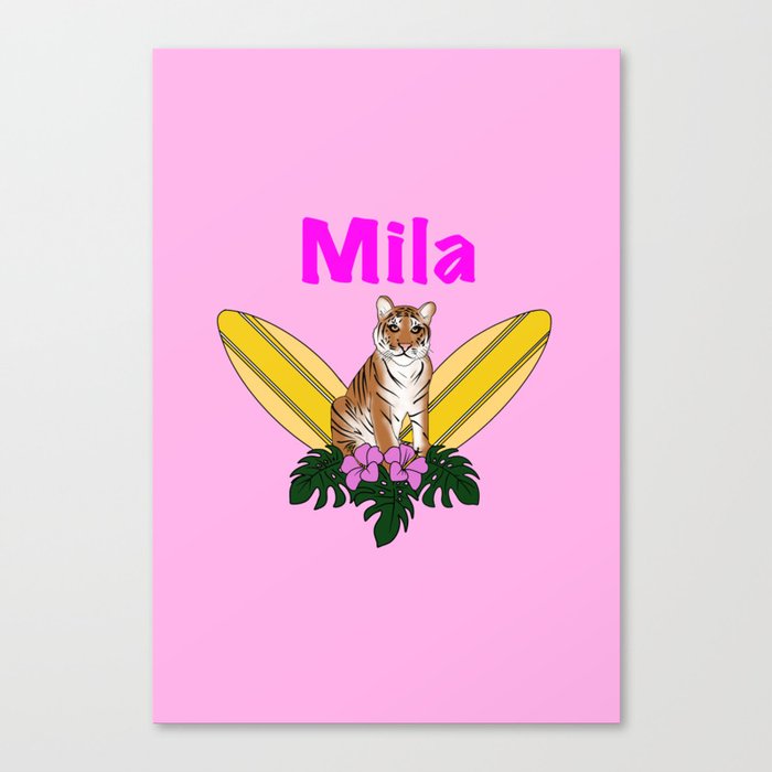 Mila birthday T-shirt  Canvas Print