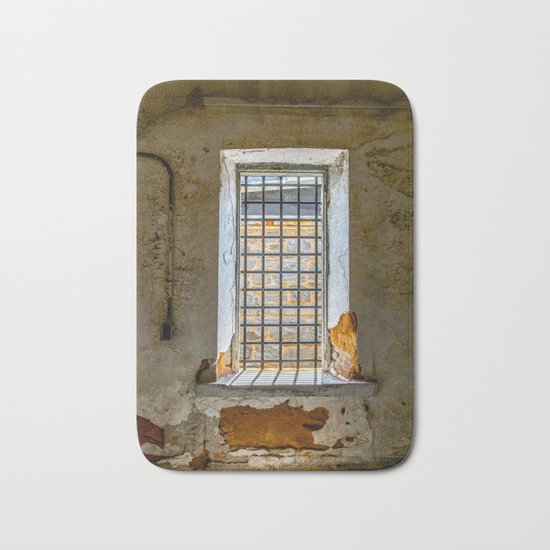 Behind Steel Bars Bath Mat