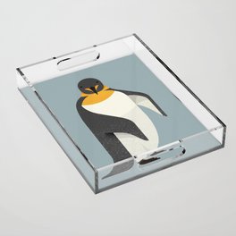 Whimsy Emperor Penguin Acrylic Tray