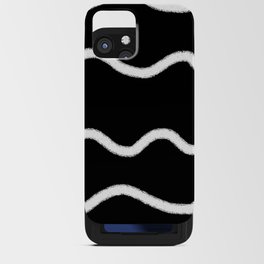 Black and white curves iPhone Card Case
