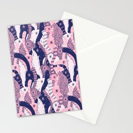 Cat Butts in Rosy Cheeks Stationery Card