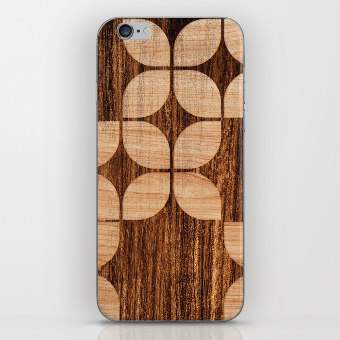 Trendy Island style rustic Wood Inlay style 0014 iPhone Skin